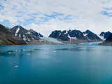 Spitsbergen mountains and Magdalene bay...