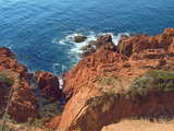 The red rocks of the Esterel massif...