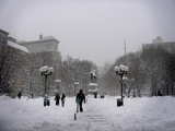 Union Square during 2006 blizzard...