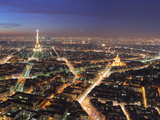 View over Paris at dusk...