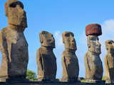Maoi statues at Ahu Tongariki...