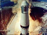 Launch of the SaturnV rocket...