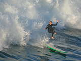Flying er... jumping er... surfing...